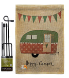 Camper - Outdoor Nature Vertical Impressions Decorative Flags HG109046 Made In USA