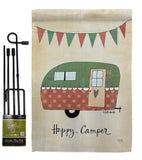 Camper - Outdoor Nature Vertical Impressions Decorative Flags HG109046 Made In USA