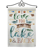 Love You To the Lake - Outdoor Nature Vertical Impressions Decorative Flags HG109049 Made In USA