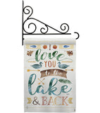 Love You To the Lake - Outdoor Nature Vertical Impressions Decorative Flags HG109049 Made In USA
