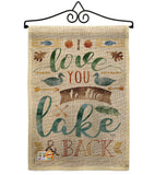 Love You To the Lake - Outdoor Nature Vertical Impressions Decorative Flags HG109049 Made In USA