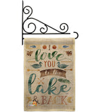 Love You To the Lake - Outdoor Nature Vertical Impressions Decorative Flags HG109049 Made In USA