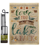 Love You To the Lake - Outdoor Nature Vertical Impressions Decorative Flags HG109049 Made In USA