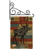 Outdoor Life Is Best - Outdoor Nature Vertical Impressions Decorative Flags HG109051 Made In USA