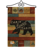 Cabin Sweet Cabin - Outdoor Nature Vertical Impressions Decorative Flags HG109052 Made In USA