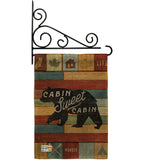 Cabin Sweet Cabin - Outdoor Nature Vertical Impressions Decorative Flags HG109052 Made In USA