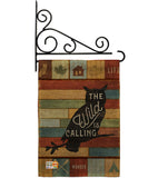 The Wild Is Calling - Outdoor Nature Vertical Impressions Decorative Flags HG109054 Made In USA