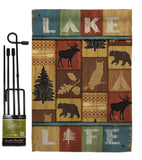 Lake Life - Outdoor Nature Vertical Impressions Decorative Flags HG109055 Made In USA