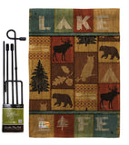 Lake Life - Outdoor Nature Vertical Impressions Decorative Flags HG109055 Made In USA