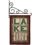 Lake House - Outdoor Nature Vertical Impressions Decorative Flags HG109057 Made In USA