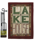 Lake House - Outdoor Nature Vertical Impressions Decorative Flags HG109057 Made In USA