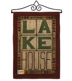 Lake House - Outdoor Nature Vertical Impressions Decorative Flags HG109057 Made In USA