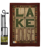 Lake House - Outdoor Nature Vertical Impressions Decorative Flags HG109057 Made In USA