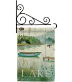 At the Lakeside - Outdoor Nature Vertical Impressions Decorative Flags HG109068 Made In USA