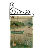 At the Lakeside - Outdoor Nature Vertical Impressions Decorative Flags HG109068 Made In USA