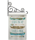 Life At The Lake - Outdoor Nature Vertical Impressions Decorative Flags HG109071 Made In USA