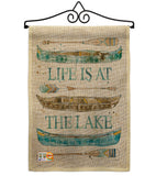 Life At The Lake - Outdoor Nature Vertical Impressions Decorative Flags HG109071 Made In USA