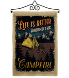 Better Campfire - Outdoor Nature Vertical Impressions Decorative Flags HG109079 Made In USA