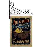 Better Campfire - Outdoor Nature Vertical Impressions Decorative Flags HG109079 Made In USA