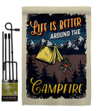 Better Campfire - Outdoor Nature Vertical Impressions Decorative Flags HG109079 Made In USA