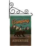 Adventure Camping - Outdoor Nature Vertical Impressions Decorative Flags HG137223 Made In USA