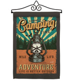 Summer Camping - Outdoor Nature Vertical Impressions Decorative Flags HG137236 Made In USA