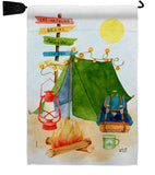 Travel & Camp - Outdoor Nature Vertical Impressions Decorative Flags HG137586 Made In USA