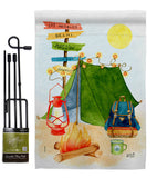 Travel & Camp - Outdoor Nature Vertical Impressions Decorative Flags HG137586 Made In USA