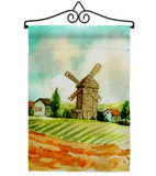 Hillside Windmills - Outdoor Nature Vertical Impressions Decorative Flags HG192526 Made In USA