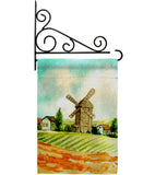 Hillside Windmills - Outdoor Nature Vertical Impressions Decorative Flags HG192526 Made In USA