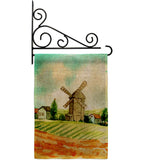 Hillside Windmills - Outdoor Nature Vertical Impressions Decorative Flags HG192526 Made In USA