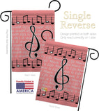 Music is Life - Party & Celebration Special Occasion Vertical Impressions Decorative Flags HG115082 Made In USA