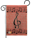 Music is Life - Party & Celebration Special Occasion Vertical Impressions Decorative Flags HG115082 Made In USA