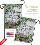 All Things Are Possible With God - Impressions Decorative Garden Flag G165110-BO