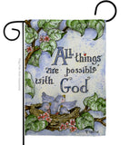 All Things Are Possible With God - Impressions Decorative Garden Flag G165110-BO