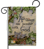 All Things Are Possible With God - Impressions Decorative Garden Flag G165110-BO