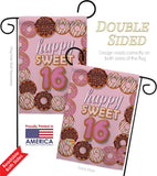 Sweet sixteen - Party & Celebration Special Occasion Vertical Impressions Decorative Flags HG115175 Made In USA