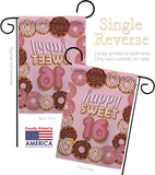 Sweet sixteen - Party & Celebration Special Occasion Vertical Impressions Decorative Flags HG115175 Made In USA