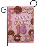 Sweet sixteen - Party & Celebration Special Occasion Vertical Impressions Decorative Flags HG115175 Made In USA