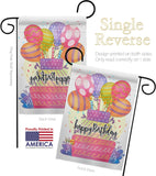 Happy Birthday Balloon - Party & Celebration Special Occasion Vertical Impressions Decorative Flags HG115182 Made In USA