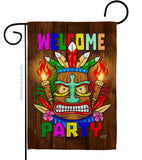 Welcome Tiki Party - Party & Celebration Special Occasion Vertical Impressions Decorative Flags HG137062 Made In USA