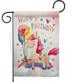 Unicorn Birthday - Party & Celebration Special Occasion Vertical Impressions Decorative Flags HG137163 Made In USA