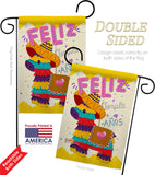 Feliz Cumpleaños - Party & Celebration Special Occasion Vertical Impressions Decorative Flags HG137194 Made In USA