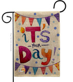 It's Your Day - Party & Celebration Special Occasion Vertical Impressions Decorative Flags HG192169 Made In USA