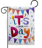 It's Your Day - Party & Celebration Special Occasion Vertical Impressions Decorative Flags HG192169 Made In USA