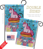 Unicorn Party - Party & Celebration Special Occasion Vertical Impressions Decorative Flags HG192170 Made In USA