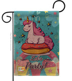 Unicorn Party - Party & Celebration Special Occasion Vertical Impressions Decorative Flags HG192170 Made In USA