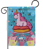 Unicorn Party - Party & Celebration Special Occasion Vertical Impressions Decorative Flags HG192170 Made In USA