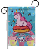 Unicorn Party - Party & Celebration Special Occasion Vertical Impressions Decorative Flags HG192170 Made In USA