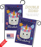 Unicorn Birthday Cake - Party & Celebration Special Occasion Vertical Impressions Decorative Flags HG192171 Made In USA